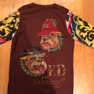 Ed Hardy 100% cashmere v-neck